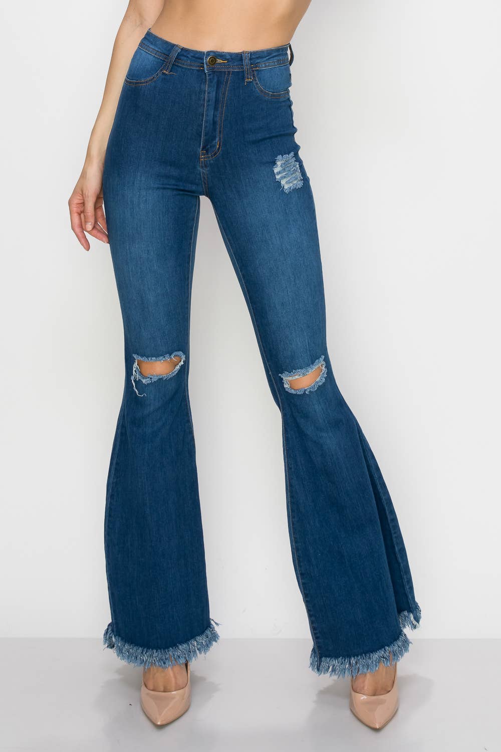 Distressed Bell Bottoms