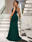 Online Only - Rhinestone One-Shoulder Formal Dress
